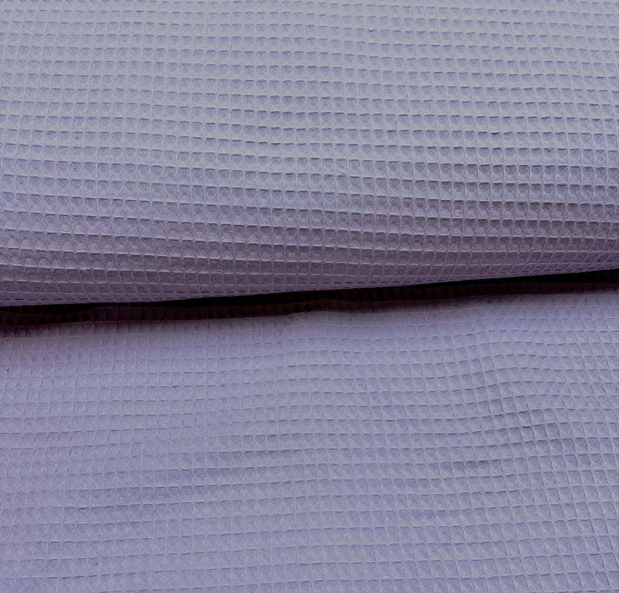 Coton gaufré (nid d'abeille) lila