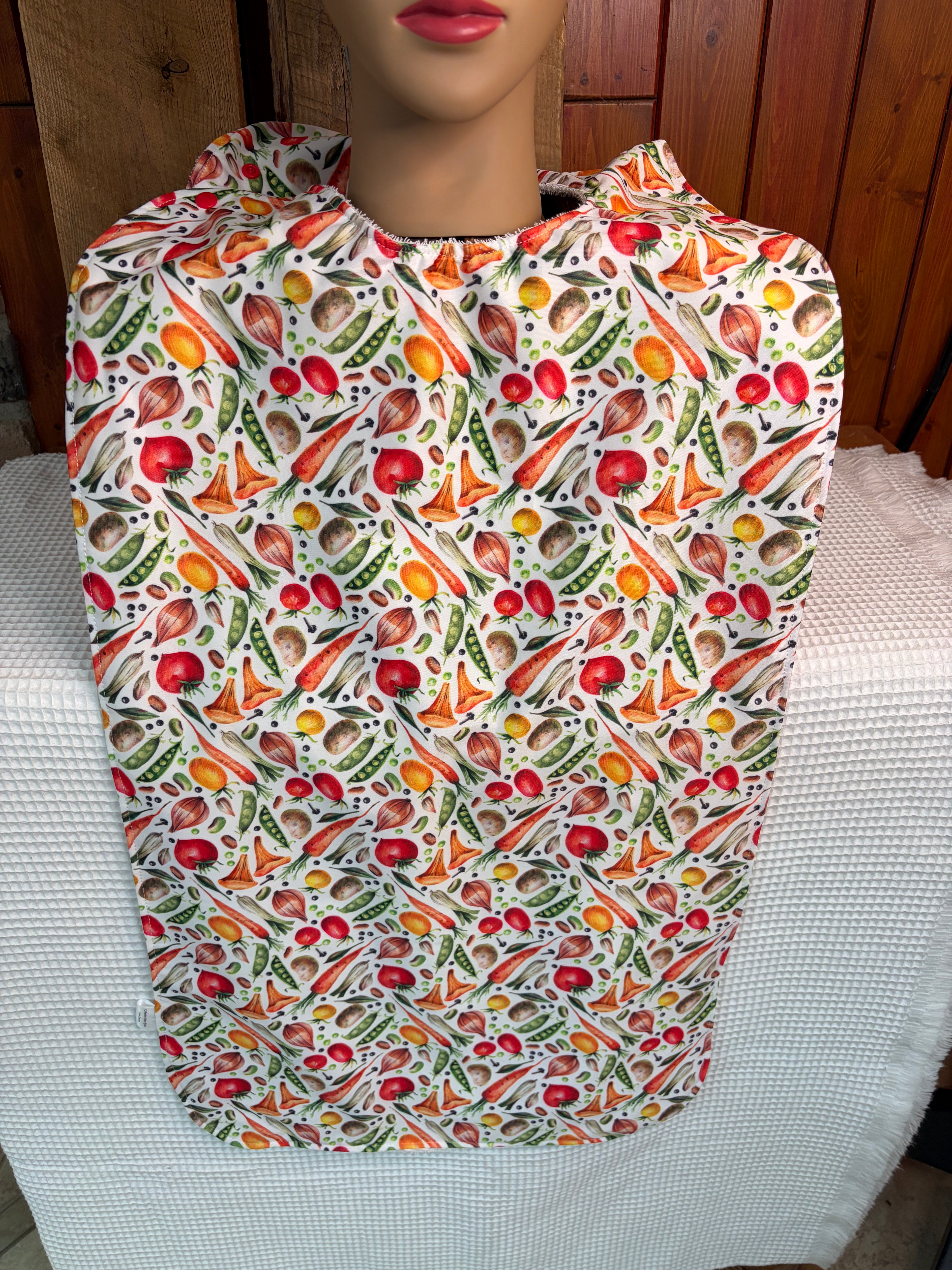 Bavette/tablier imperméable pour adulte