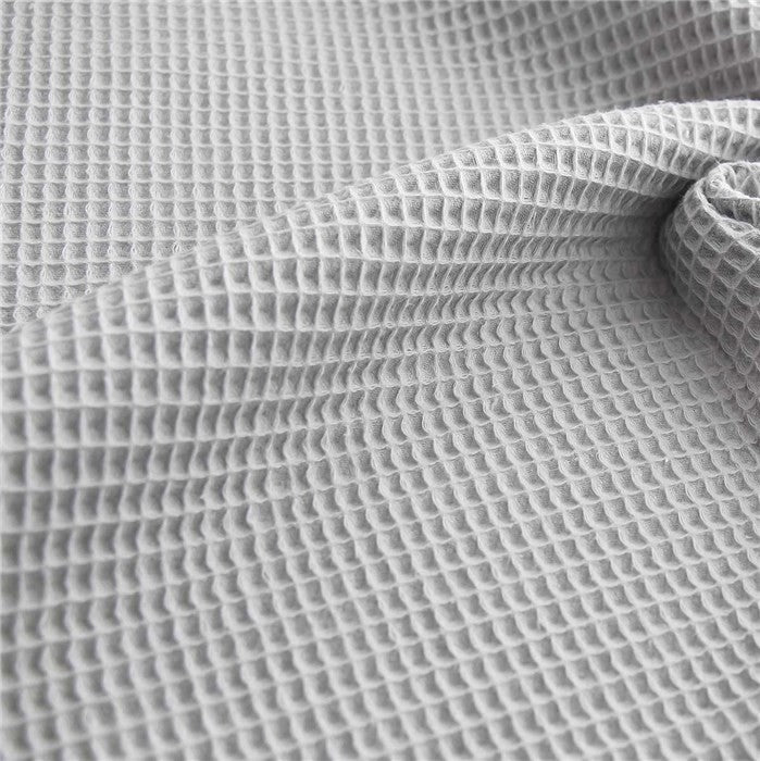 Coton gaufré gris doux