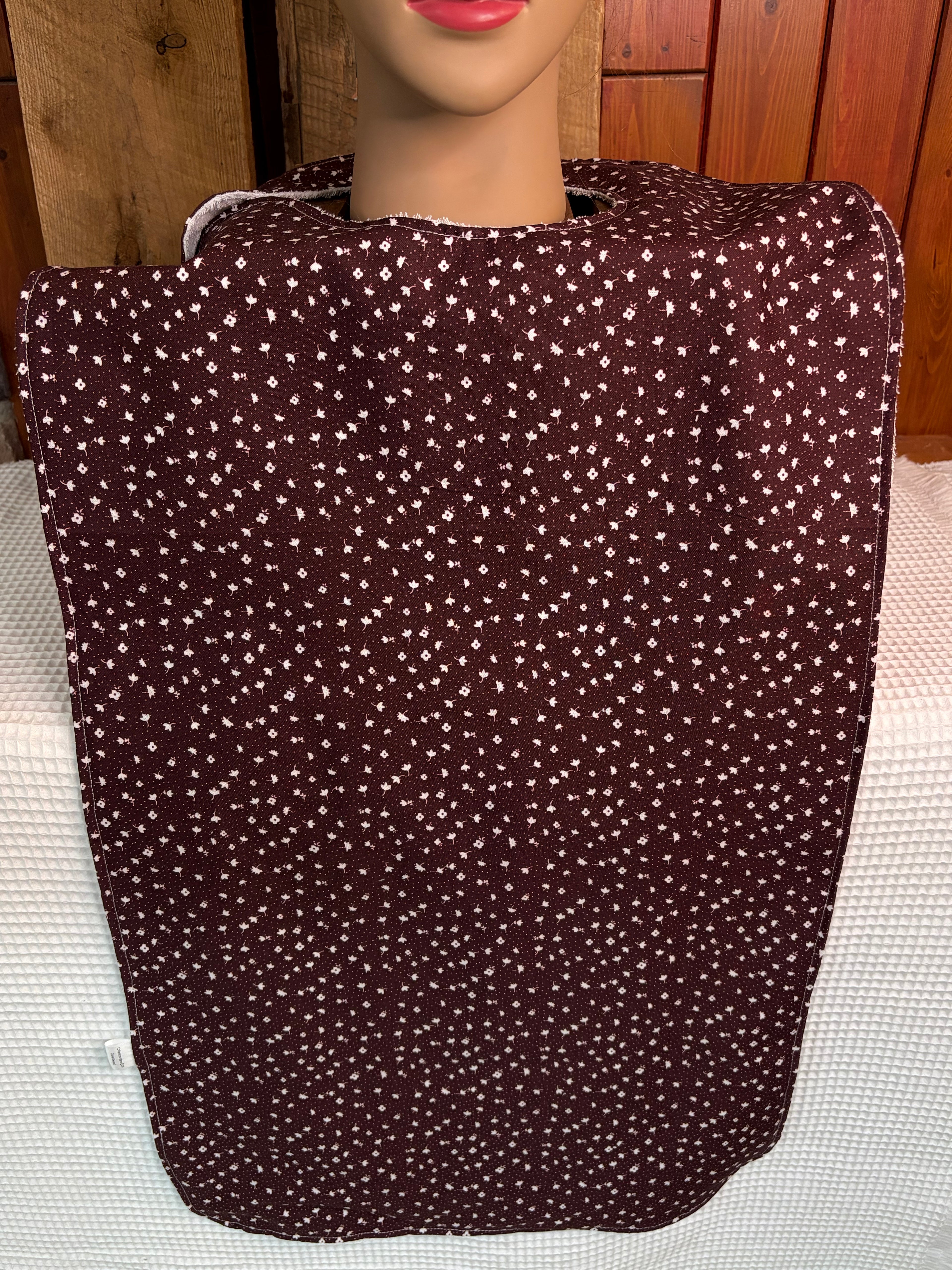 Bavette/tablier imperméable pour adulte