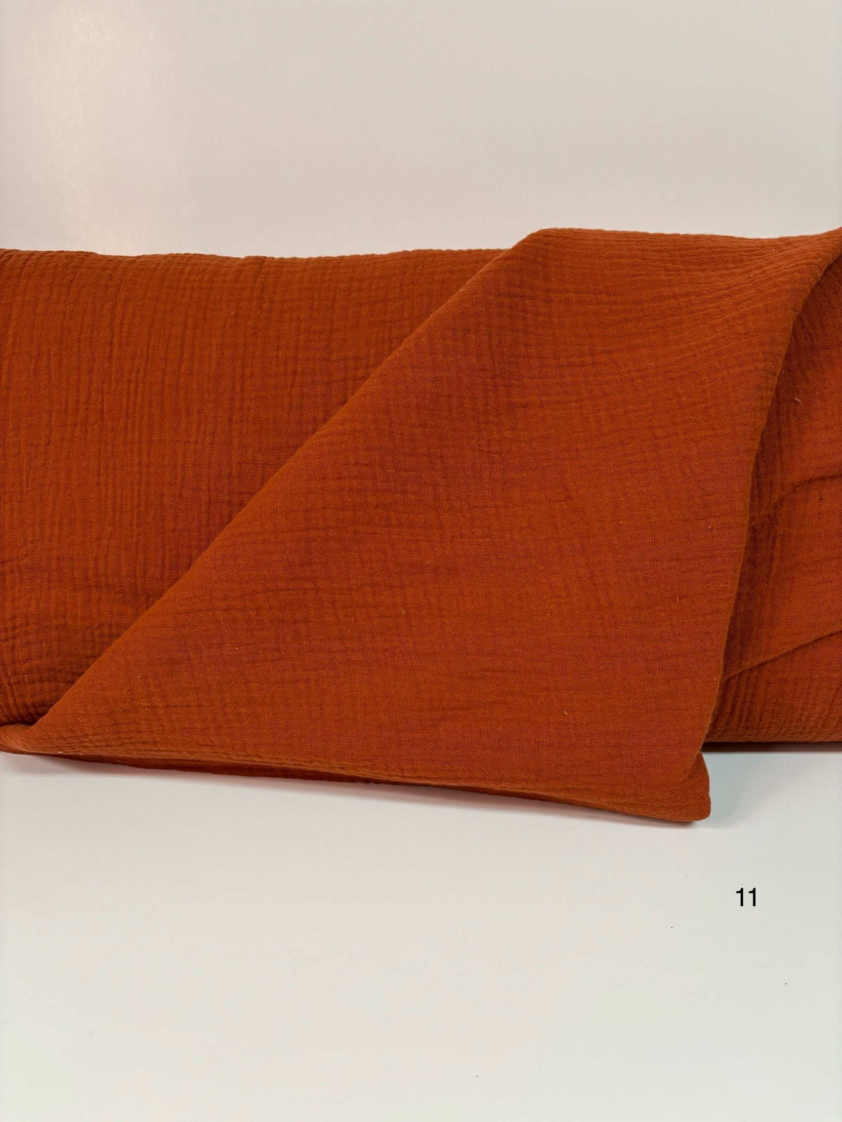 Double gaze (mousseline) rouille