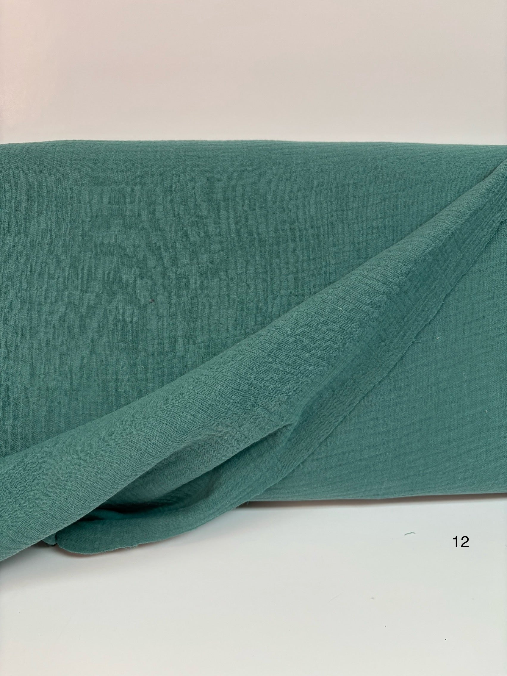 Double gaze (mousseline) vert céladon