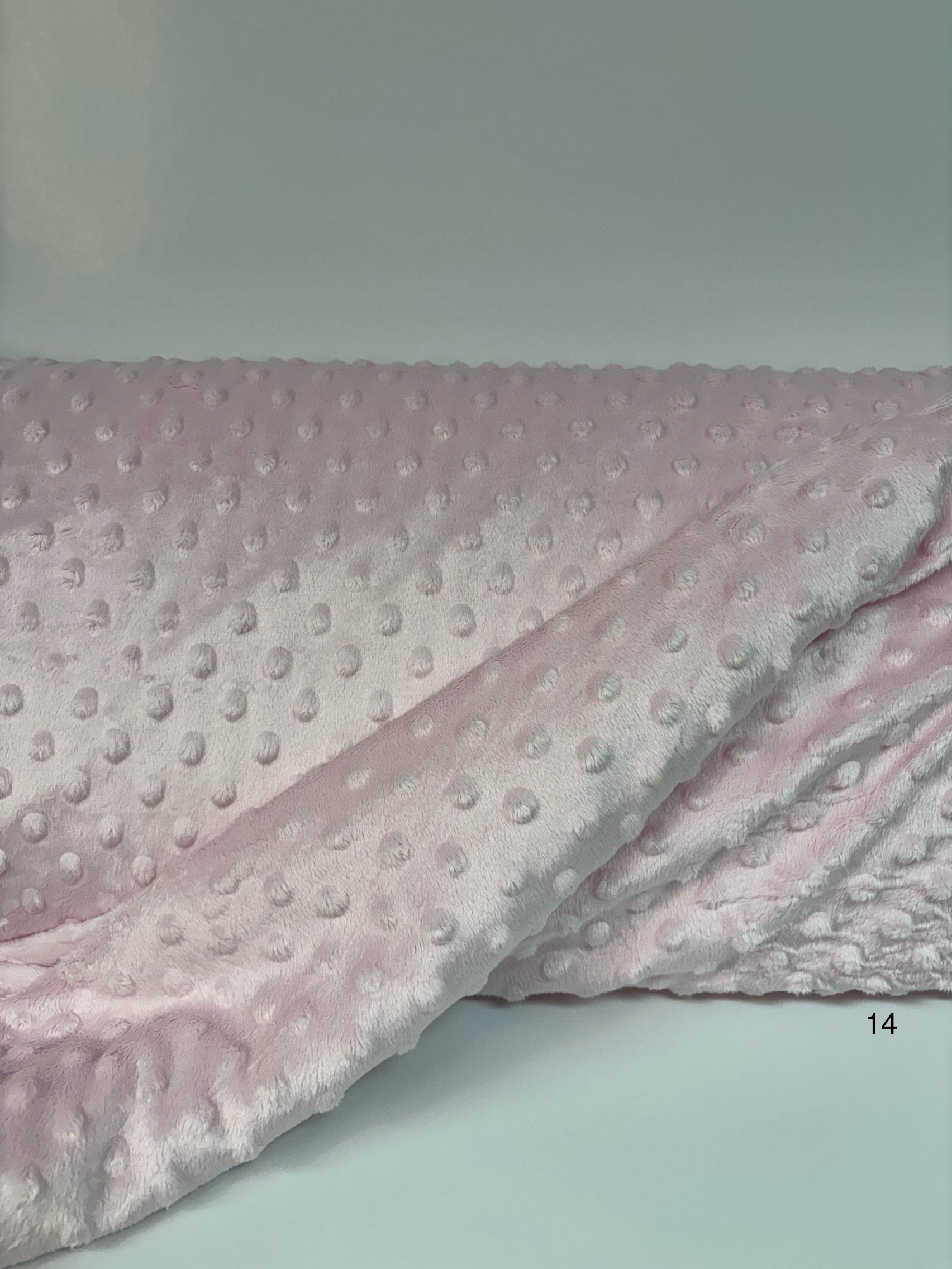 Minky bulle (Dot) rose bébé