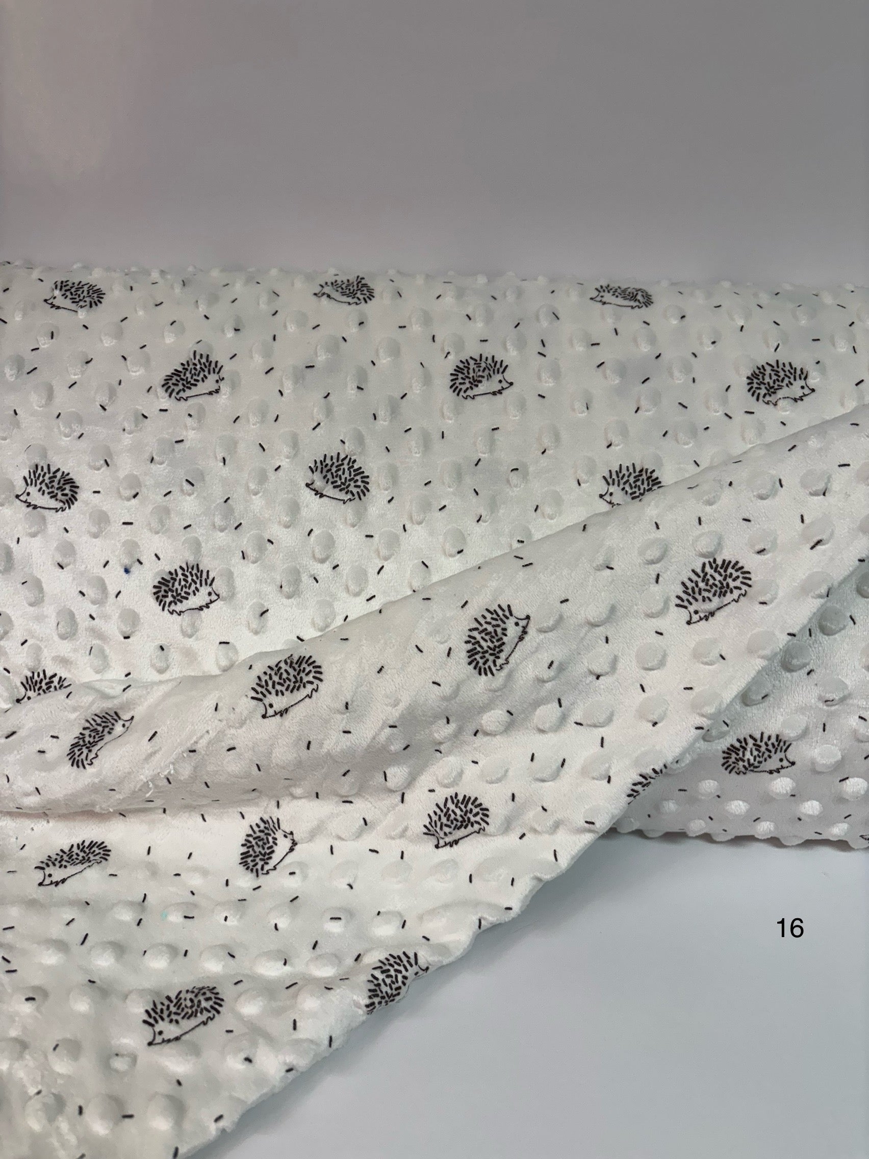 Minky bulle (Dot) crème-hérisson