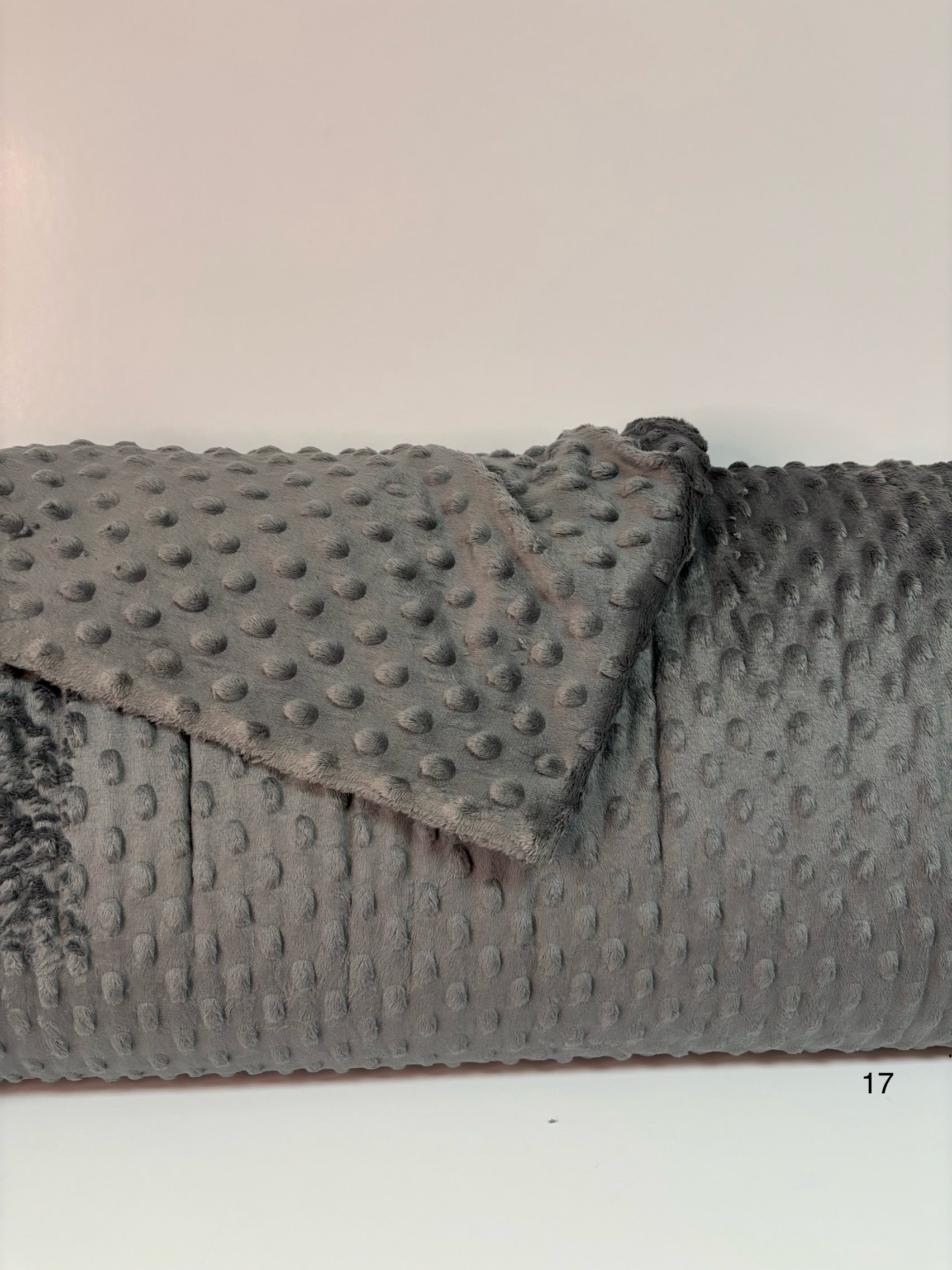 Minky bulle (Dot) gris