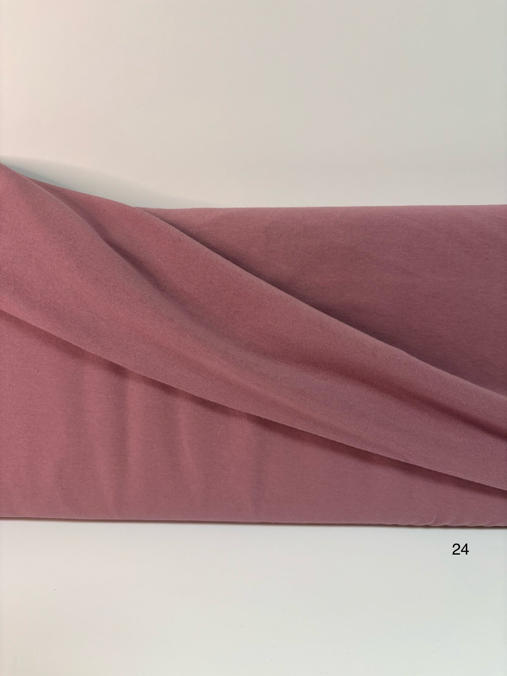 Tricot coton Lycras rose antique