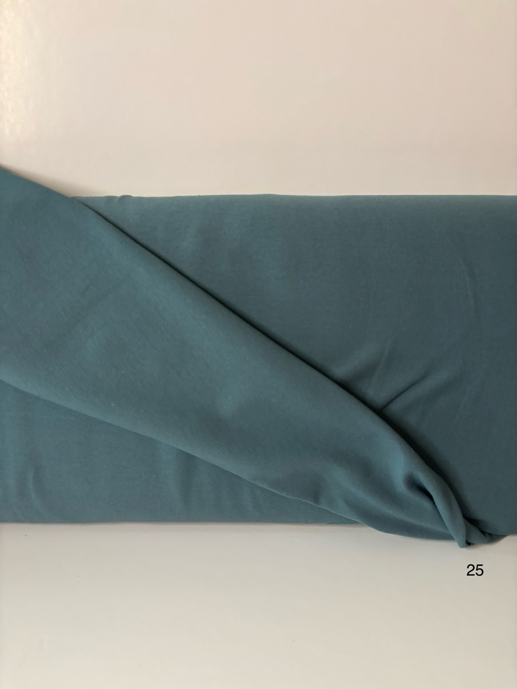 Tricot coton Lycras bleu glacier