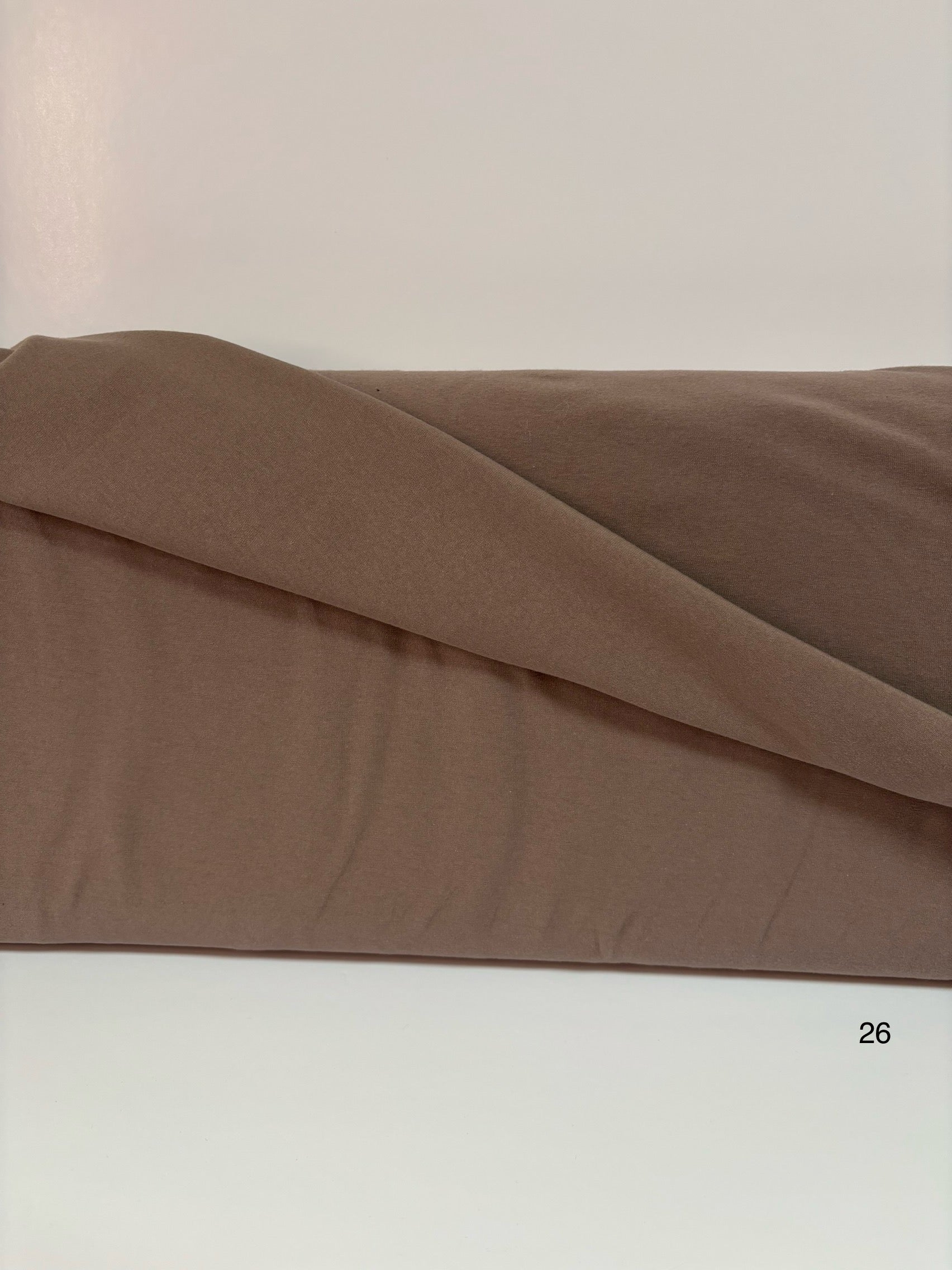 Tricot coton Lycras Taupe