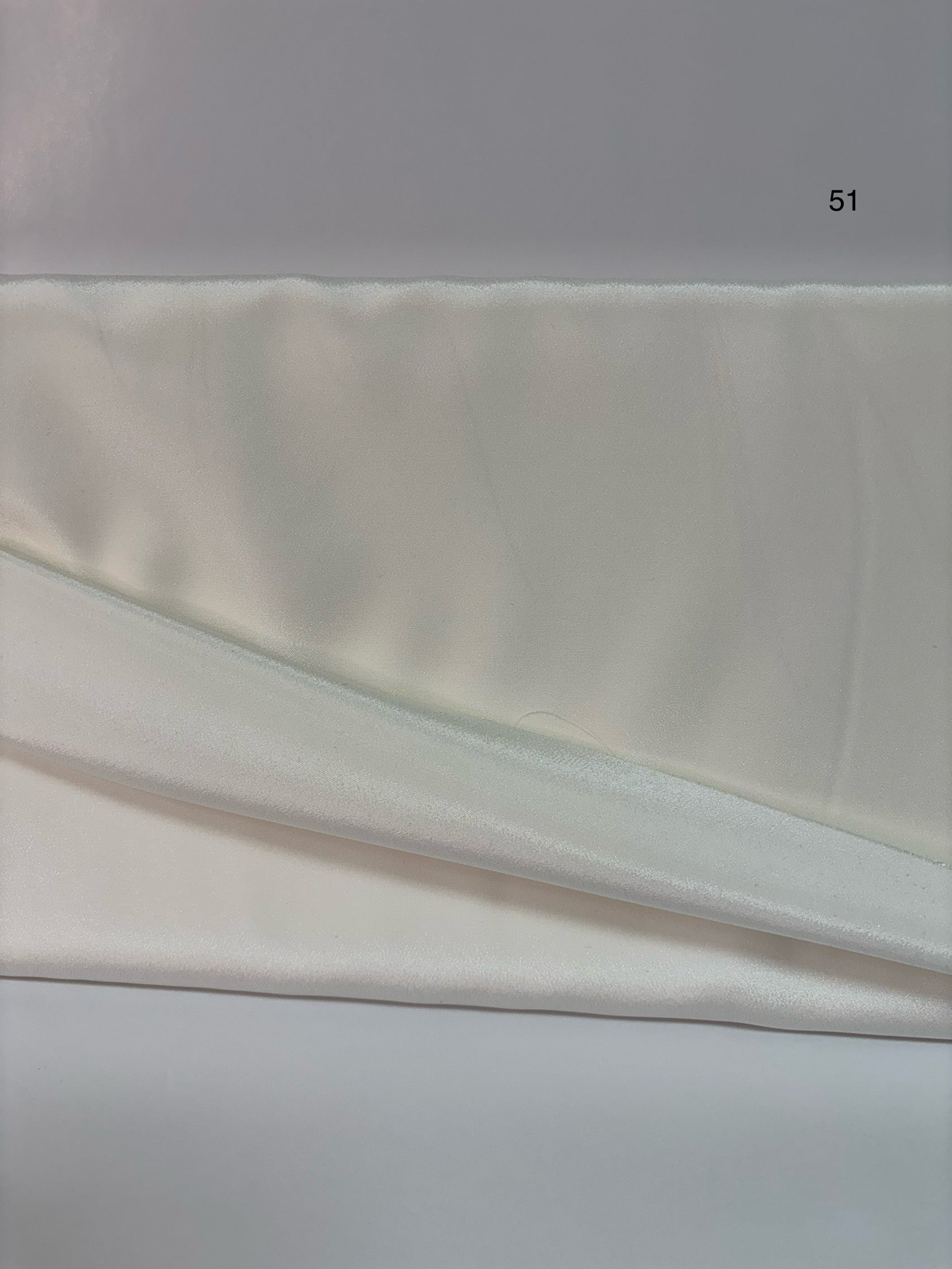 Charmeuse- ivoire ( fini satiné)