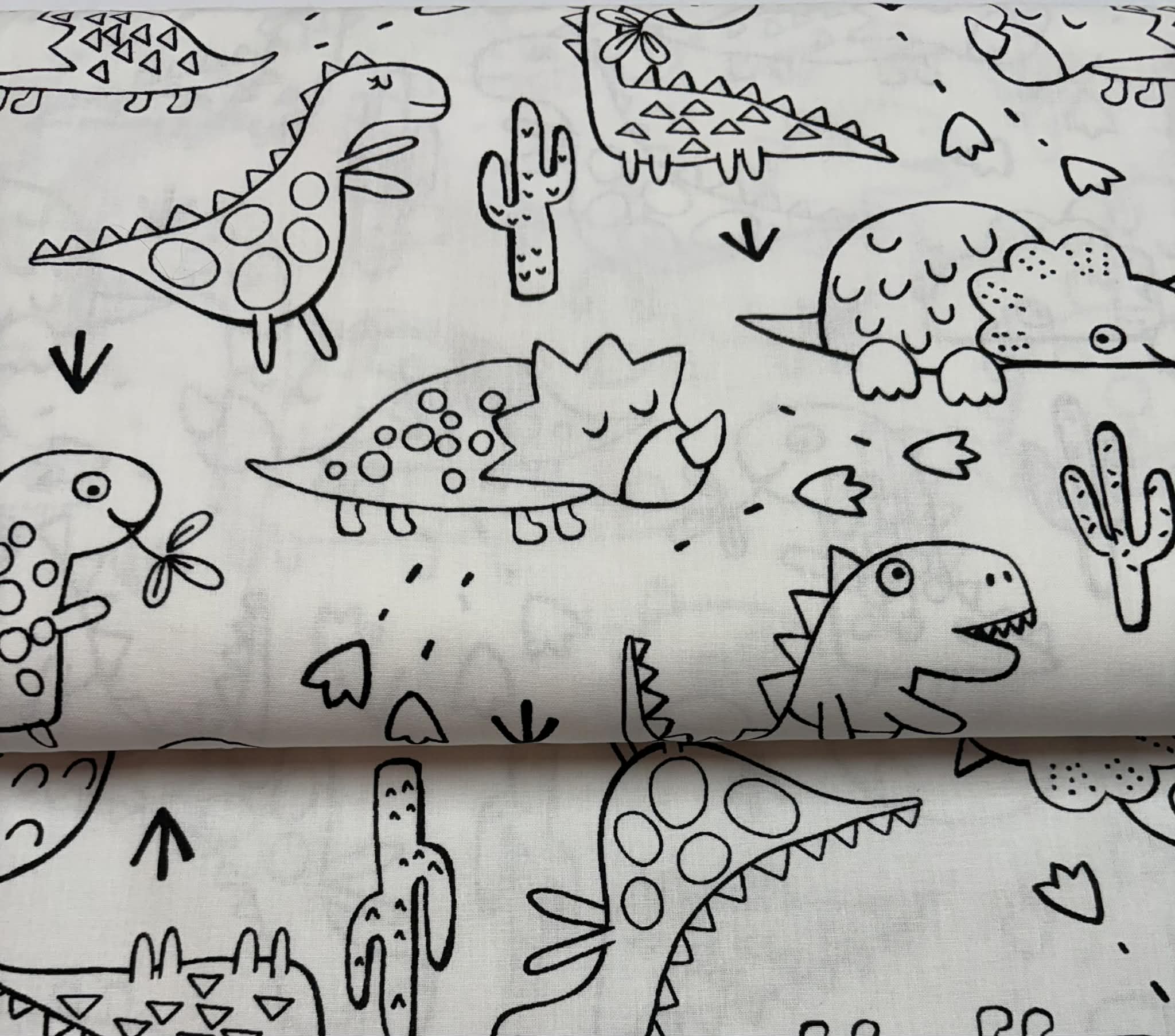 Coton à colorier dino